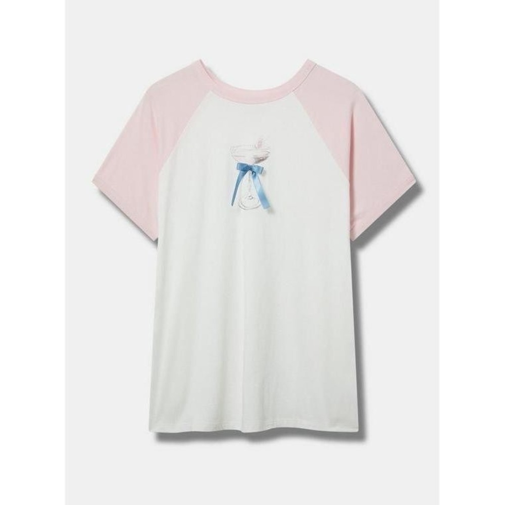 NWT Torrid Martini Satin Bow Classic Heritage Jersey‎ Tee 2X